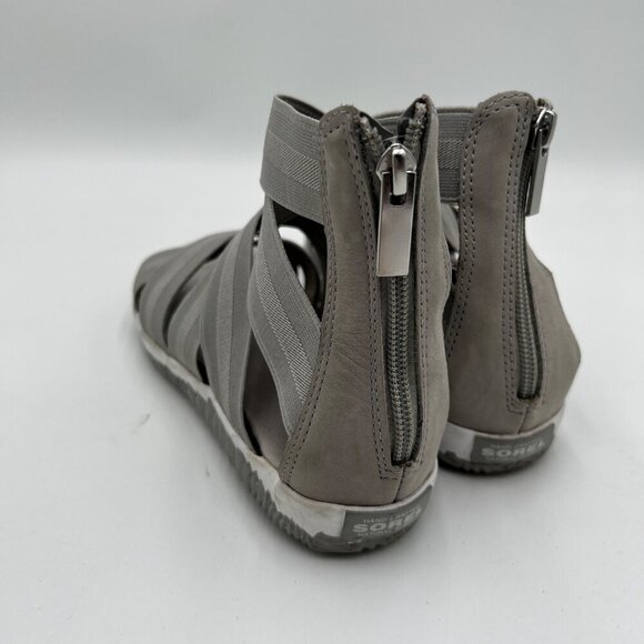 Sorel Out 'N About Plus Strappy Sandal in Dove Grey woman's Size 7.5 - Picture 4 of 9